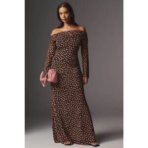 NWT Anthropologie AFRM long sleeve floral maxi dress - size 2x